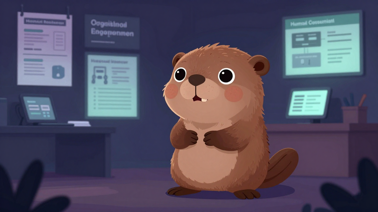 인적자원컨설턴트 직업 종사자가 업무를 수행하는 모습