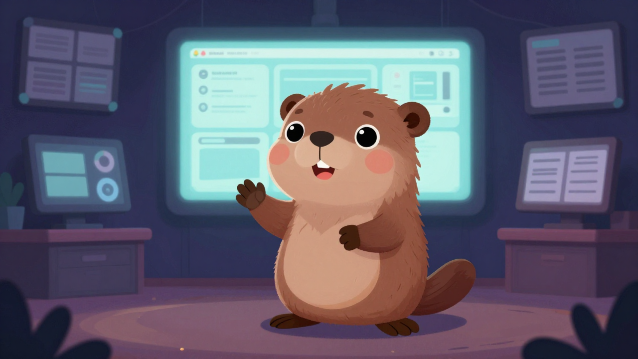 인터넷강의강사 직업 종사자가 업무를 수행하는 모습