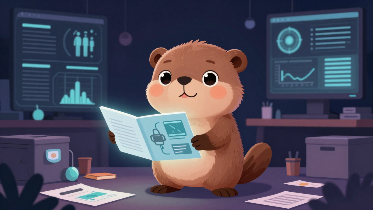 인포그래픽디자이너 직업 종사자가 업무를 수행하는 모습