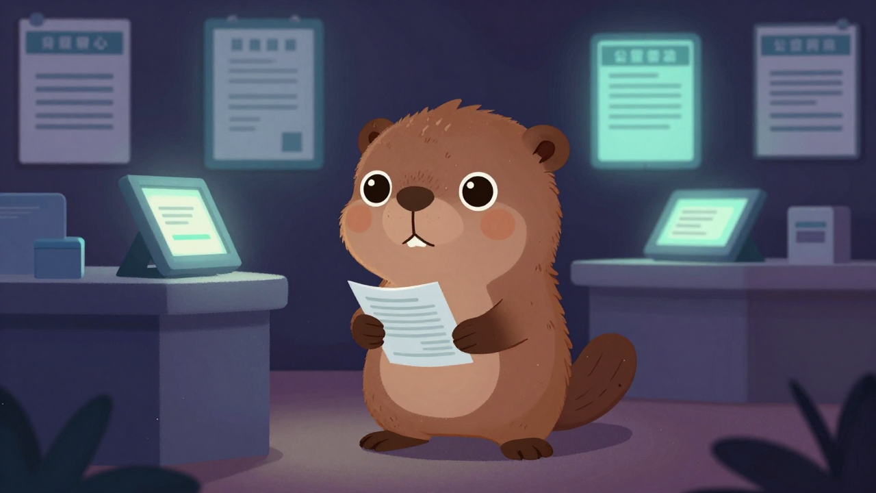 입국안내원 직업 종사자가 업무를 수행하는 모습