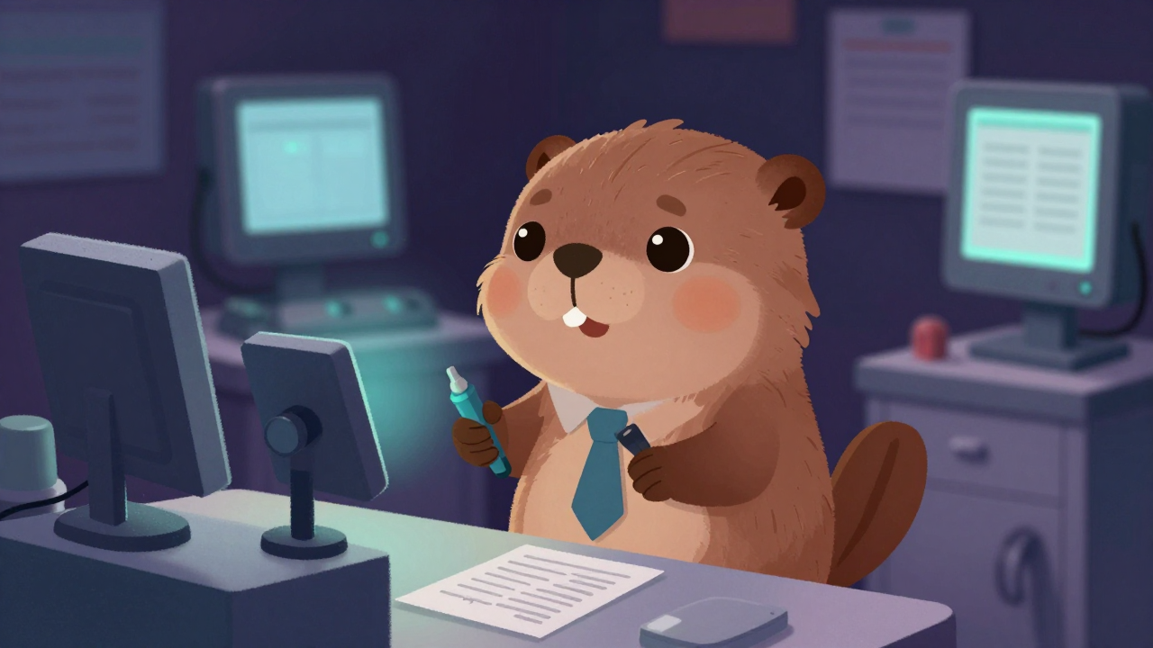 자동차검사원 직업 종사자가 업무를 수행하는 모습