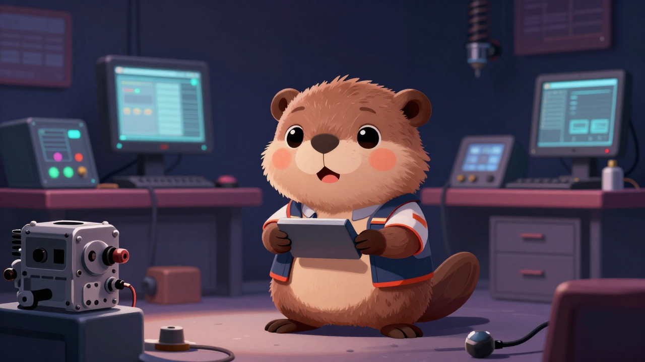 자동차튜너 직업 종사자가 업무를 수행하는 모습