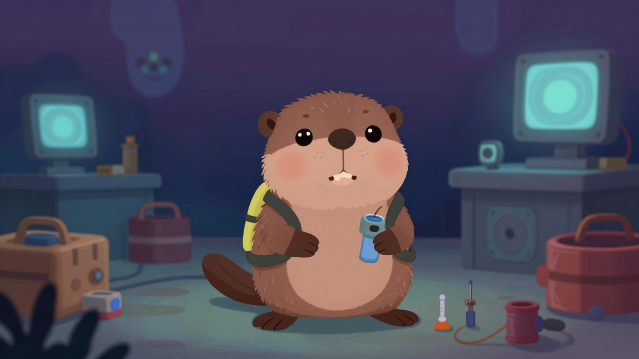 잠수반장 직업 종사자가 업무를 수행하는 모습