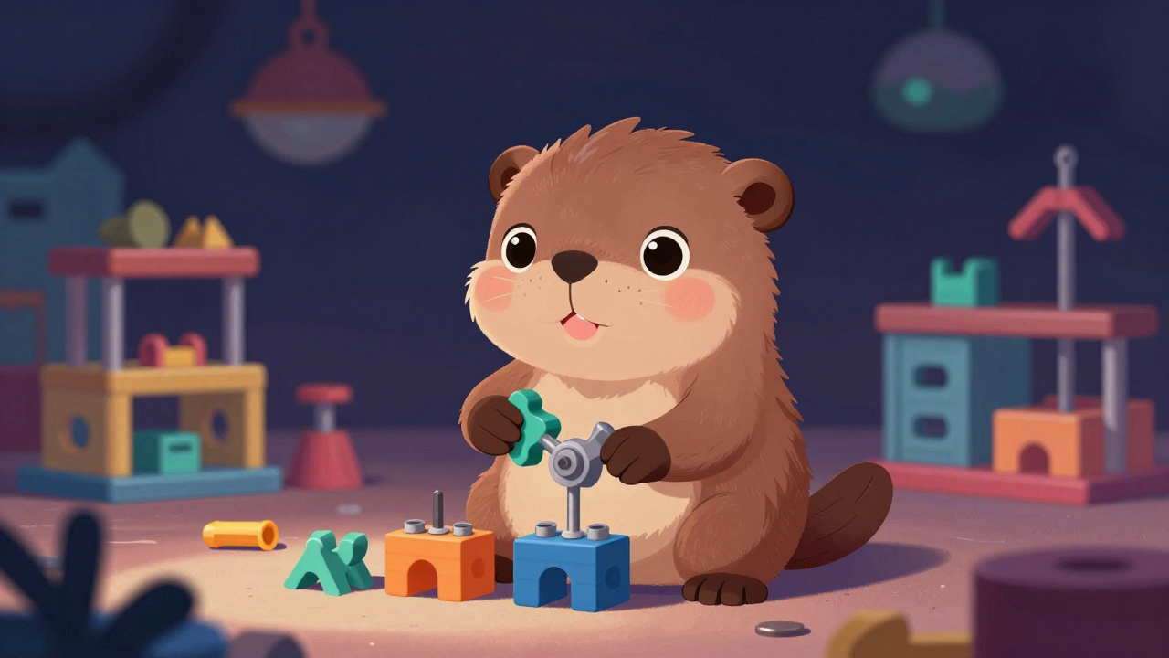 장난감조립원 직업 종사자가 업무를 수행하는 모습