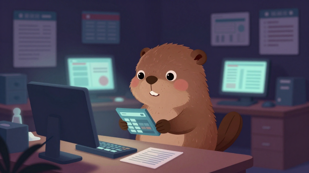 재무관리사무원 직업 종사자가 업무를 수행하는 모습