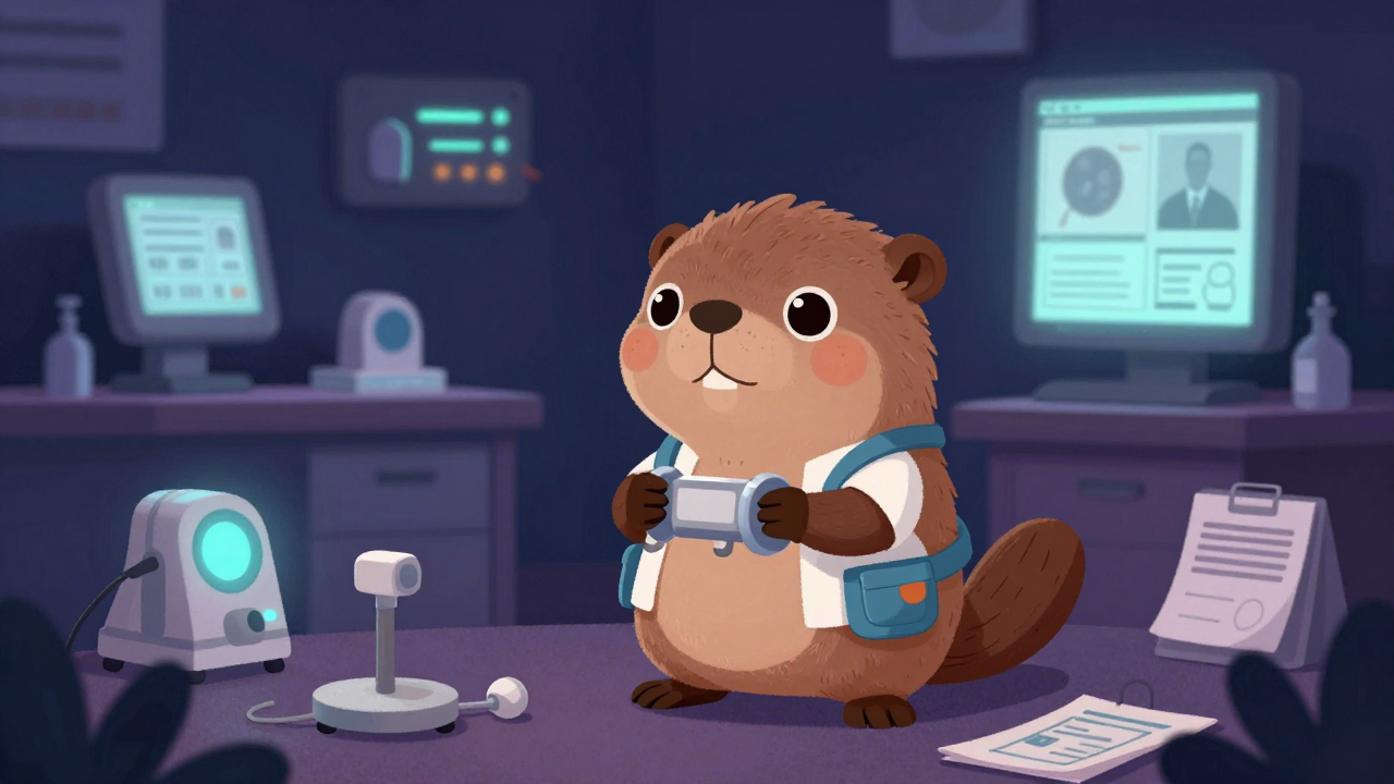 재활공학기사 직업 종사자가 업무를 수행하는 모습