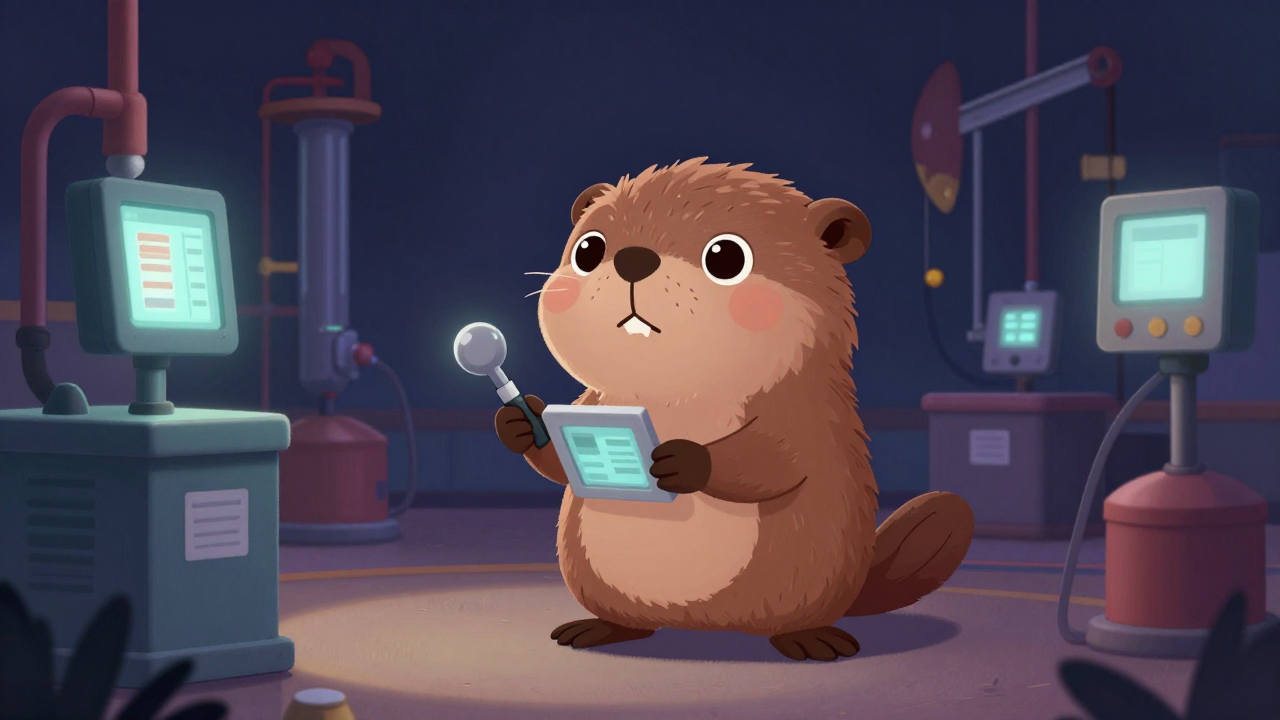 저유소출하원 직업 종사자가 업무를 수행하는 모습