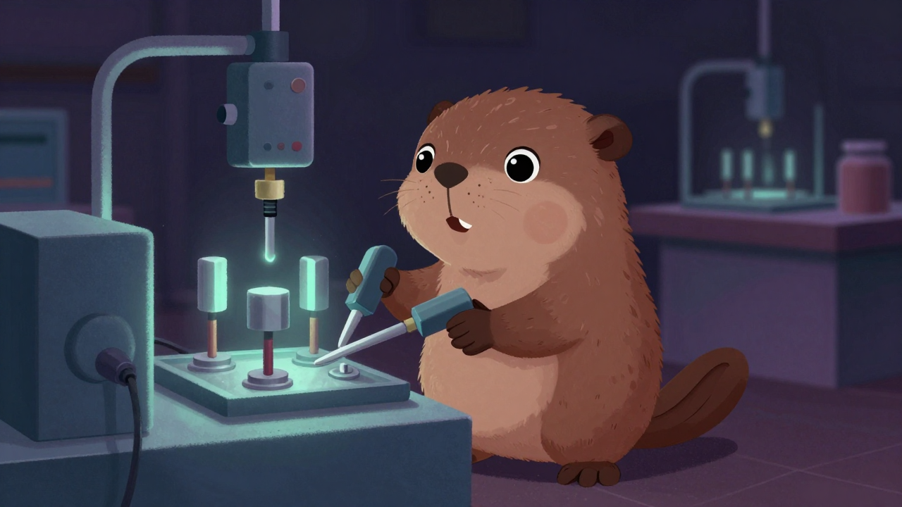 전기도금원 직업 종사자가 업무를 수행하는 모습