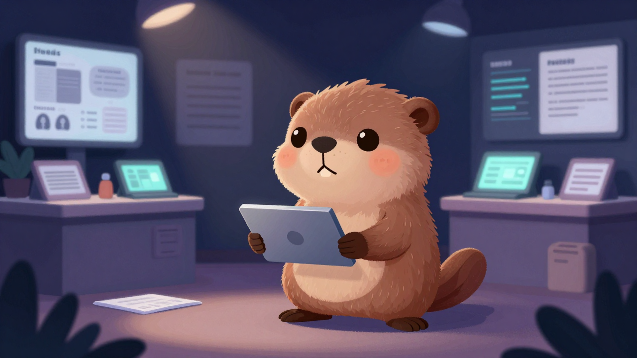 전시기획자 직업 종사자가 업무를 수행하는 모습