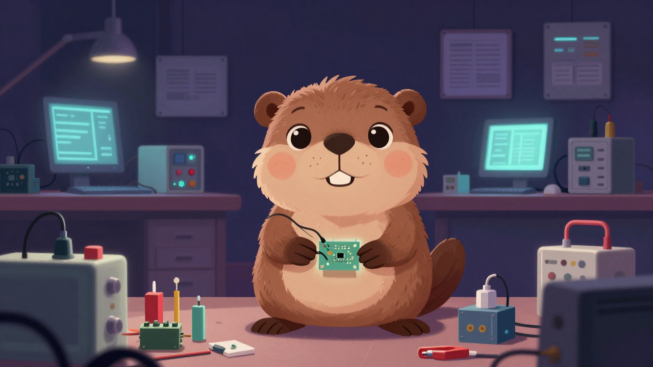 전자제품 및 부품 개발기술자 직업 종사자가 업무를 수행하는 모습