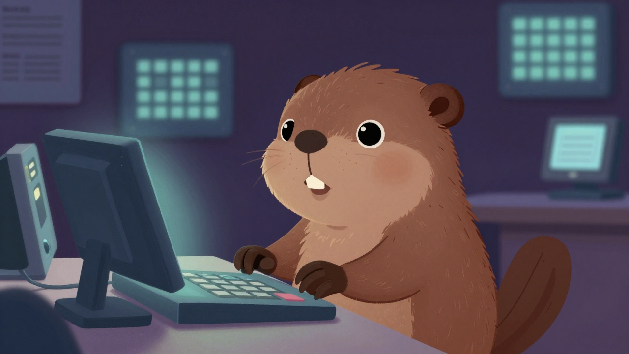 전화번호안내원 직업 종사자가 업무를 수행하는 모습