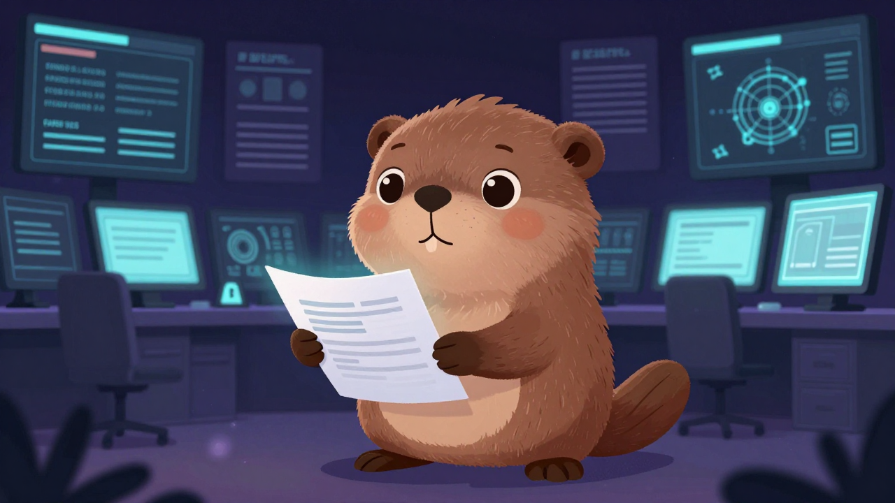 정보보호최고책임자 직업 종사자가 업무를 수행하는 모습