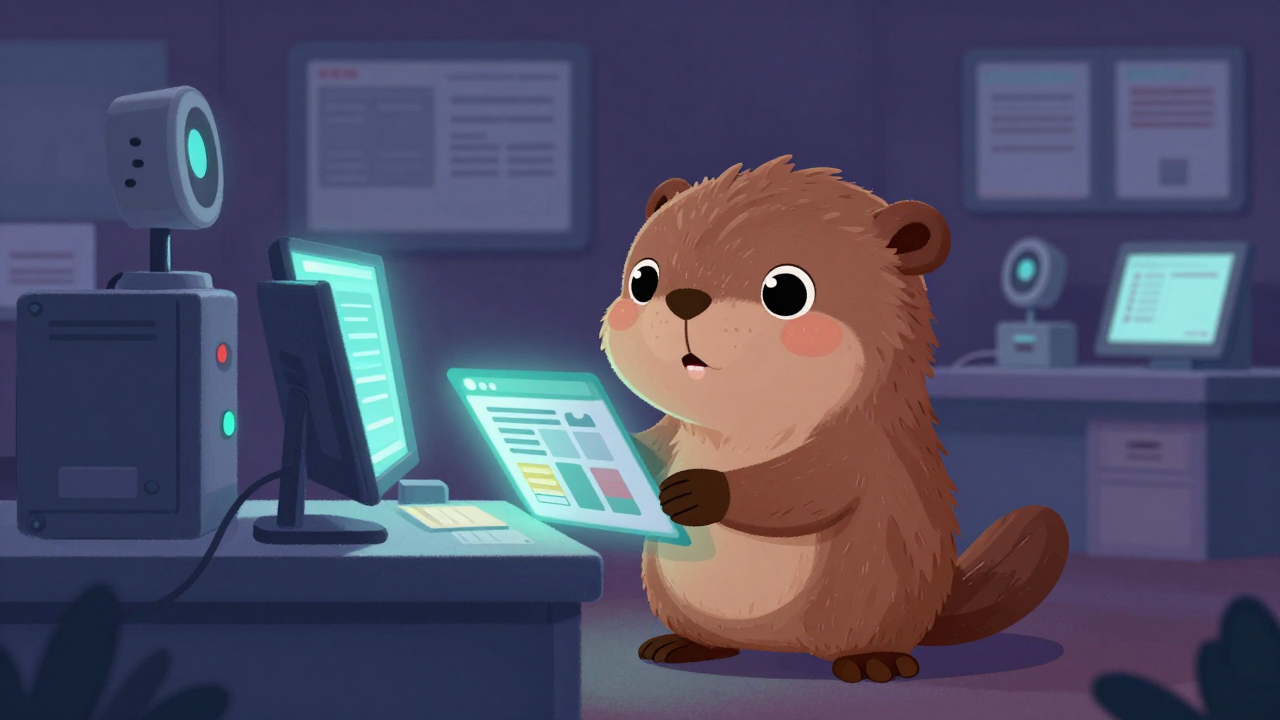 정보지배포관리원 직업 종사자가 업무를 수행하는 모습