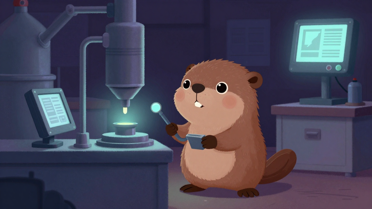 정선기조작원 직업 종사자가 업무를 수행하는 모습