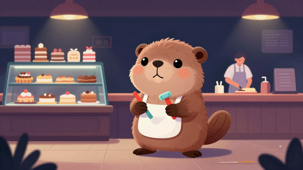 제과점종업원 직업 종사자가 업무를 수행하는 모습