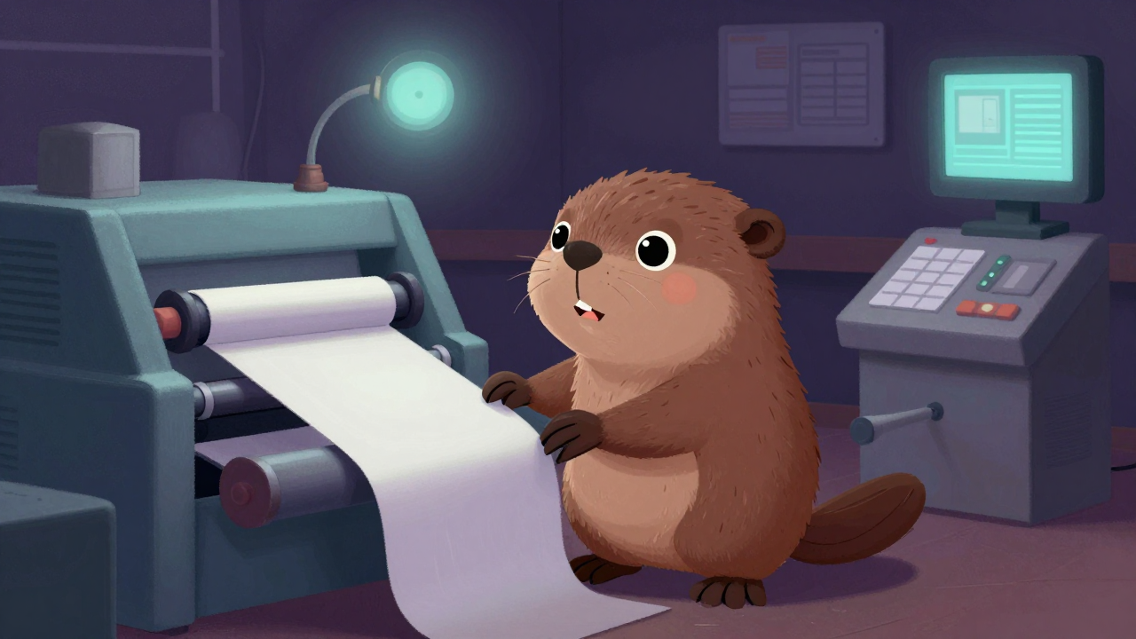 제대기조작원 직업 종사자가 업무를 수행하는 모습