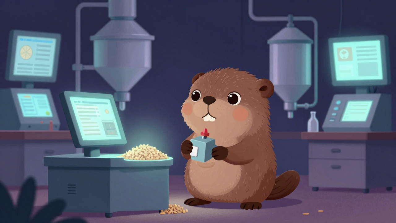 제분가공연구원 직업 종사자가 업무를 수행하는 모습