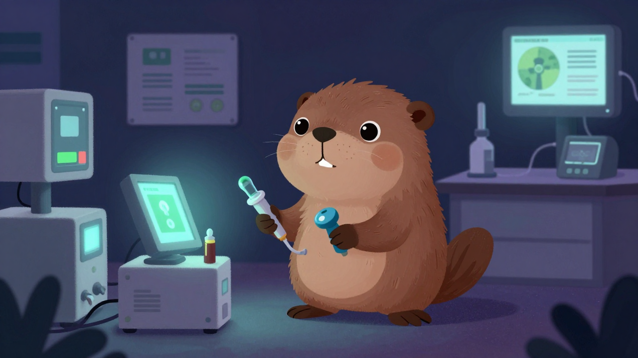 제품생산환경평가원 직업 종사자가 업무를 수행하는 모습