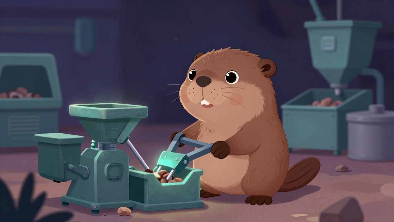 제핵기조작원 직업 종사자가 업무를 수행하는 모습