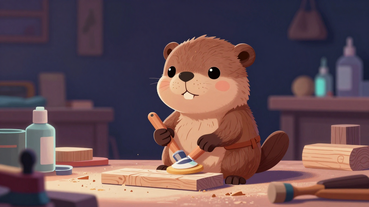 조각마무리원 직업 종사자가 업무를 수행하는 모습