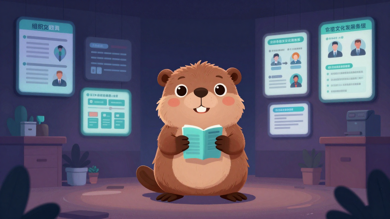 조직문화매니저 직업 종사자가 업무를 수행하는 모습