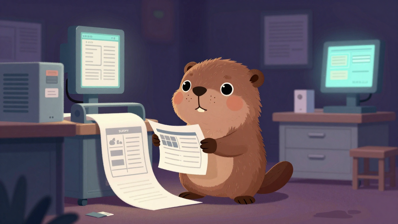 종이원료공급원 직업 종사자가 업무를 수행하는 모습