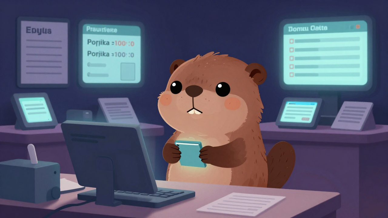 주식권리관리사무원 직업 종사자가 업무를 수행하는 모습