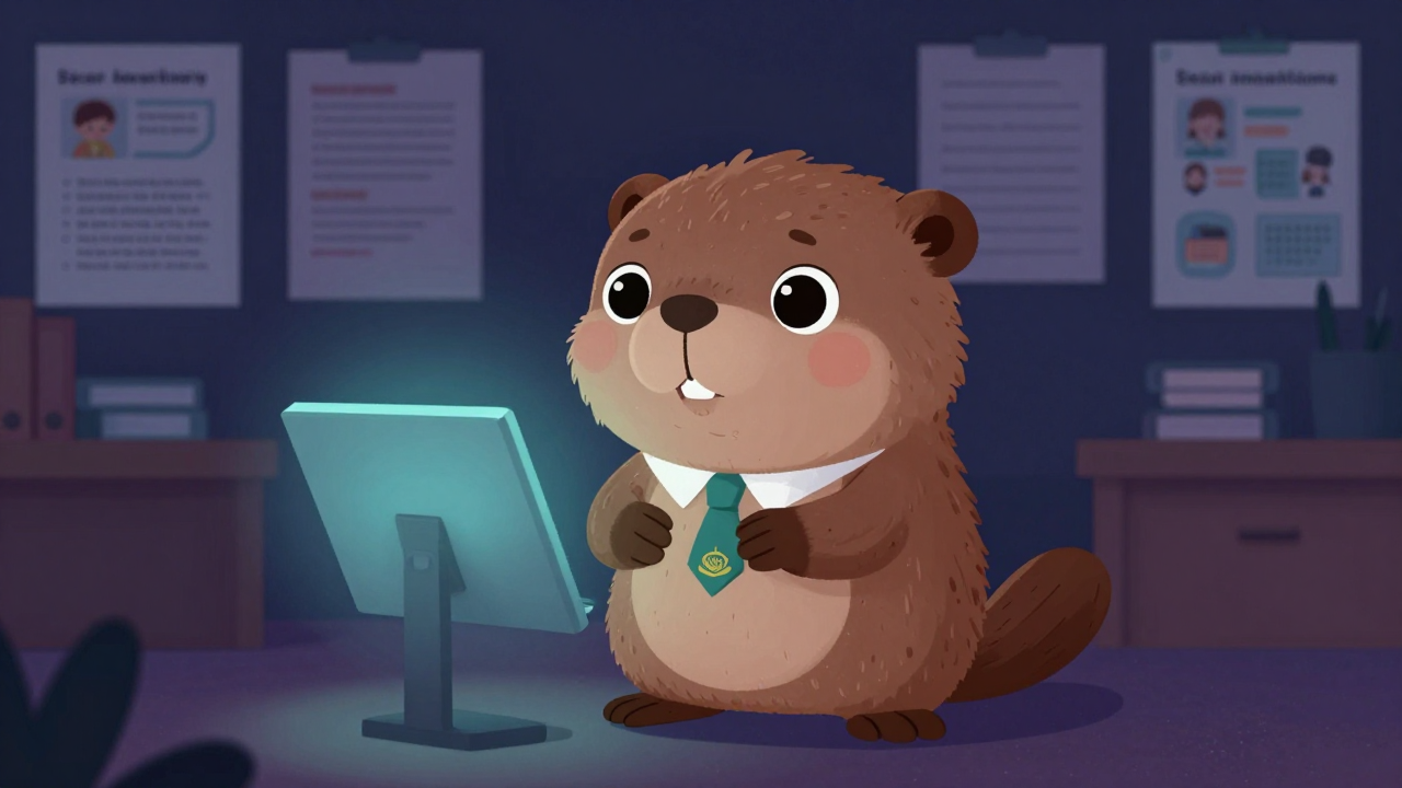 중고등학교 교장 및 교감 직업 종사자가 업무를 수행하는 모습