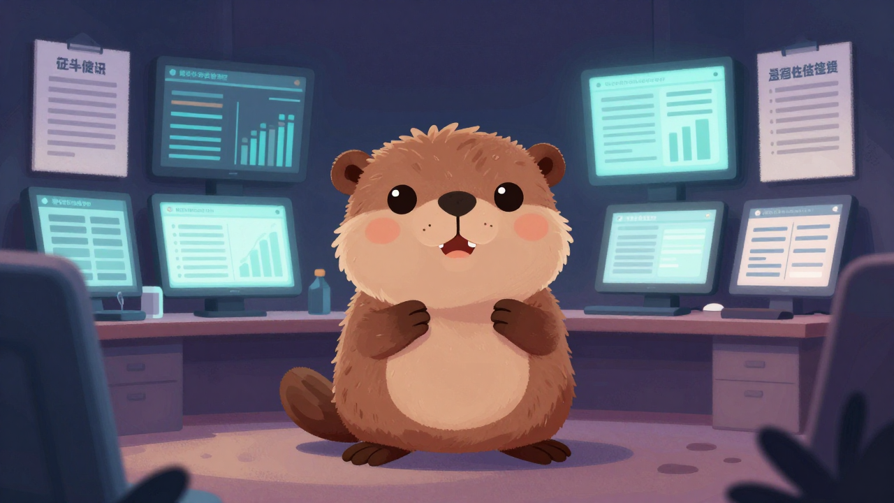 증권사리스크관리역 직업 종사자가 업무를 수행하는 모습