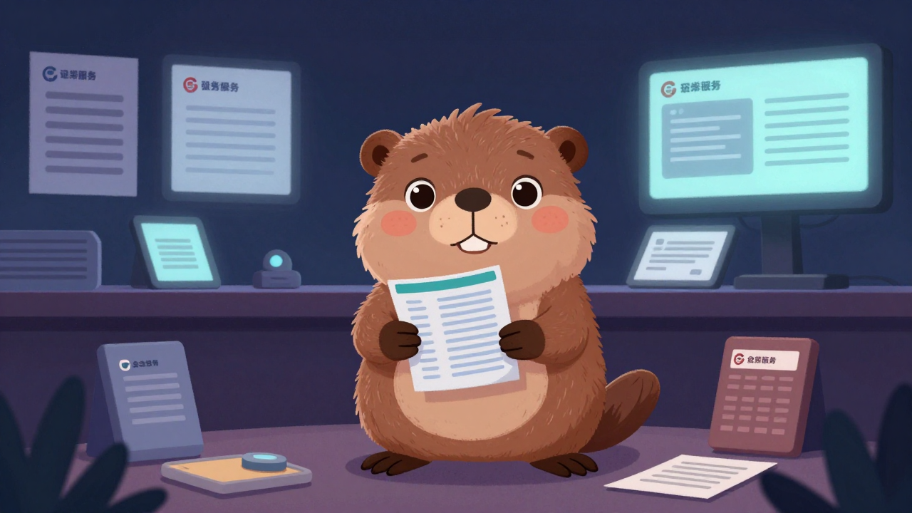 증권사회사채영업원 직업 종사자가 업무를 수행하는 모습