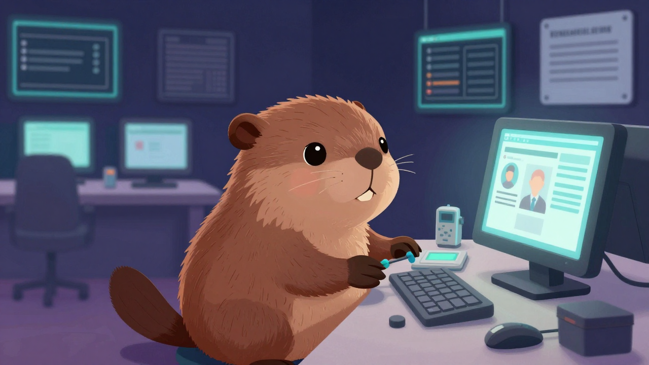 증권시장운영원 직업 종사자가 업무를 수행하는 모습