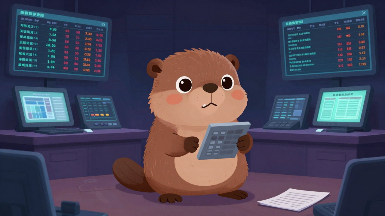 증권시장통계작성원 직업 종사자가 업무를 수행하는 모습