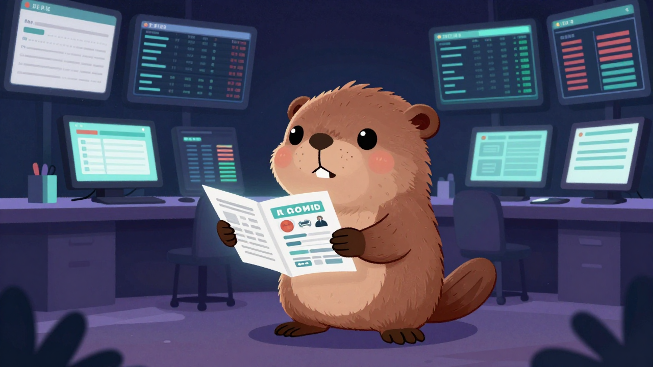 증권중개인 직업 종사자가 업무를 수행하는 모습