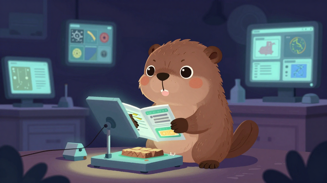 지질분석원 직업 종사자가 업무를 수행하는 모습