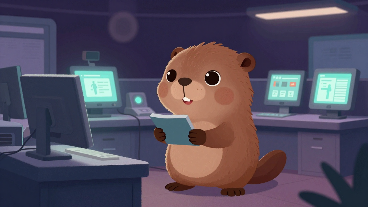 지하철역사시설관리원 직업 종사자가 업무를 수행하는 모습