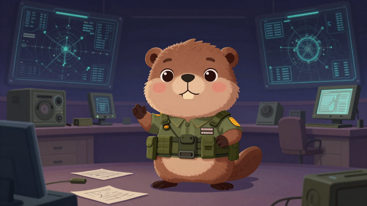 직업군인 직업 종사자가 업무를 수행하는 모습