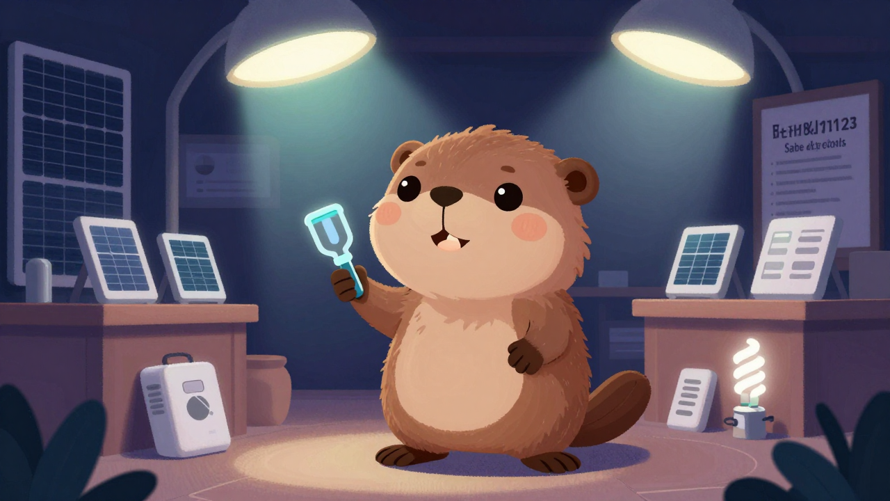 집광채광시스템영업원 직업 종사자가 업무를 수행하는 모습