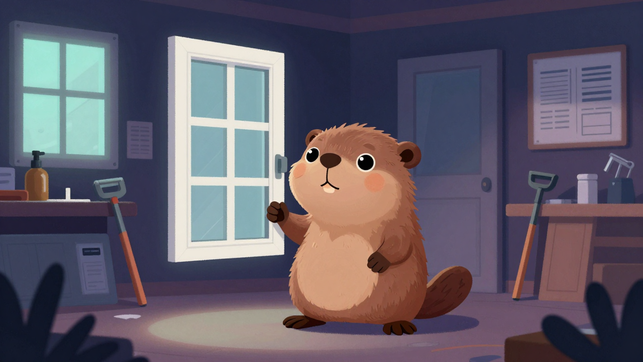 창호설치반장 직업 종사자가 업무를 수행하는 모습