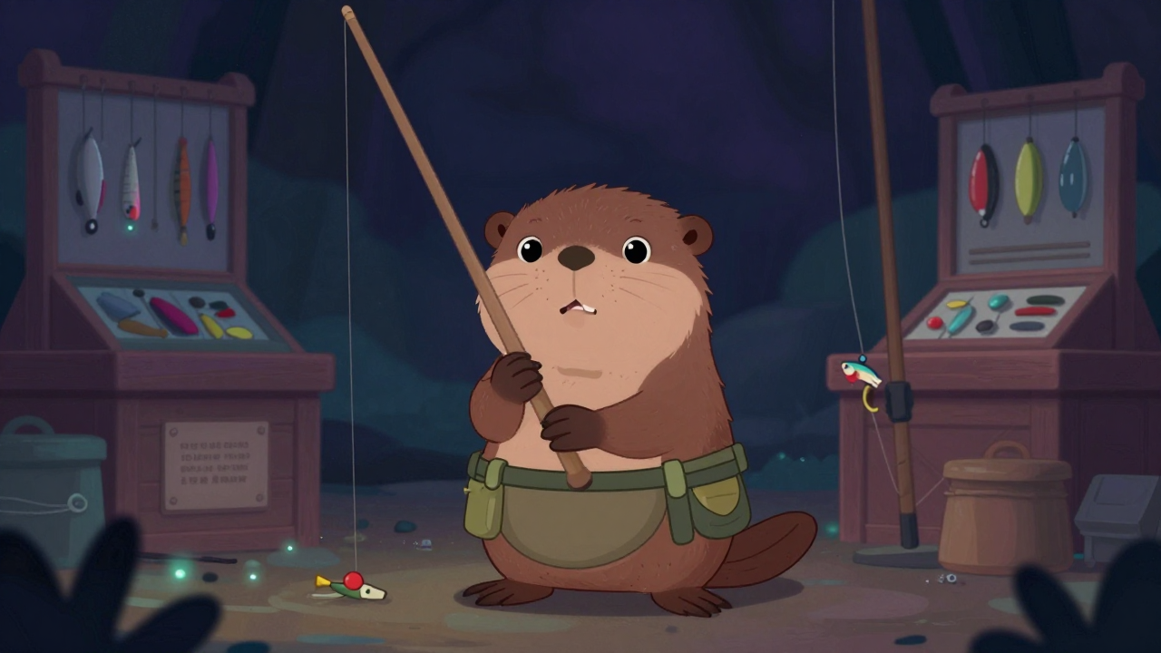 채낚기어선원 직업 종사자가 업무를 수행하는 모습