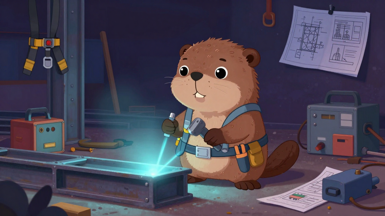 철골공(강구조물건립원)