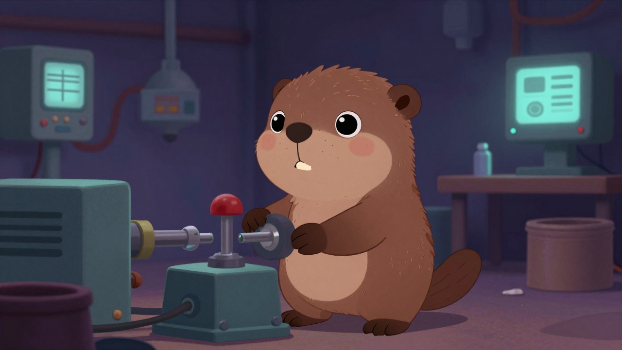 철도차량기기취부원 직업 종사자가 업무를 수행하는 모습