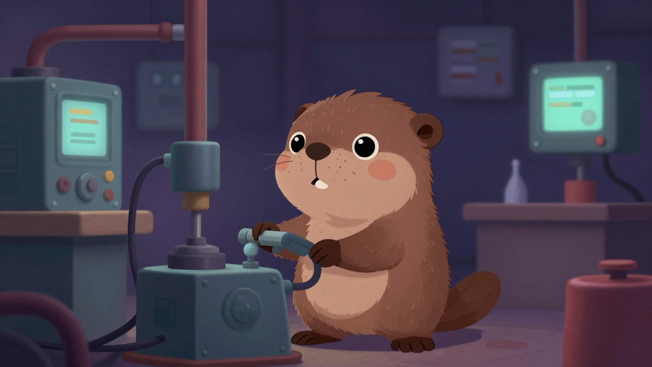 철도차량내장판조립원 직업 종사자가 업무를 수행하는 모습