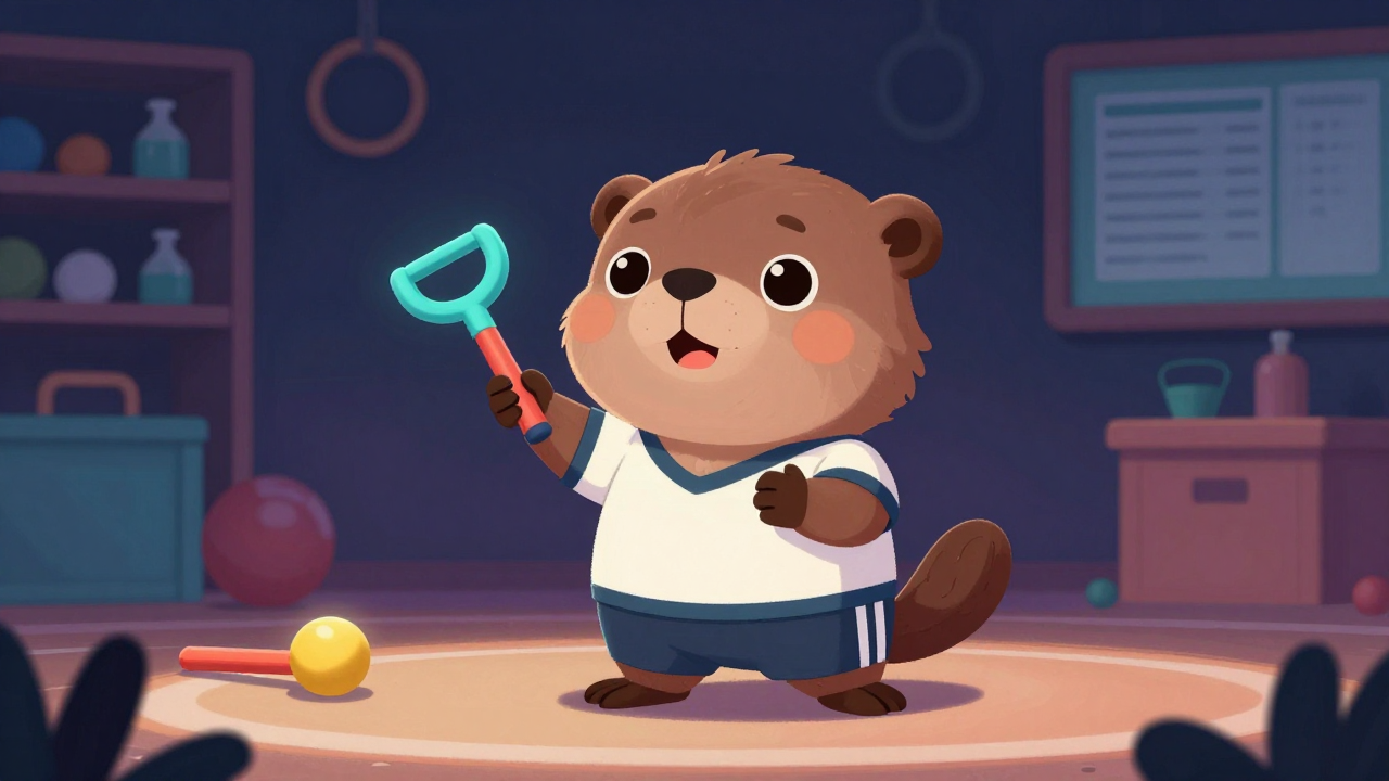 체육교사 직업 종사자가 업무를 수행하는 모습