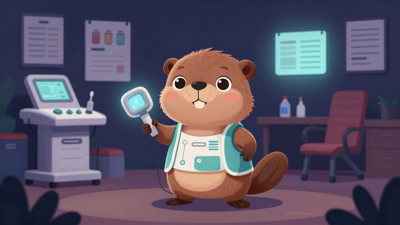 체형관리사 직업 종사자가 업무를 수행하는 모습