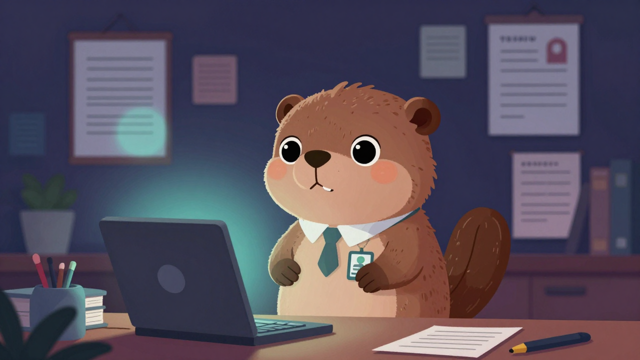 초등학교 교장 및 교감 직업 종사자가 업무를 수행하는 모습