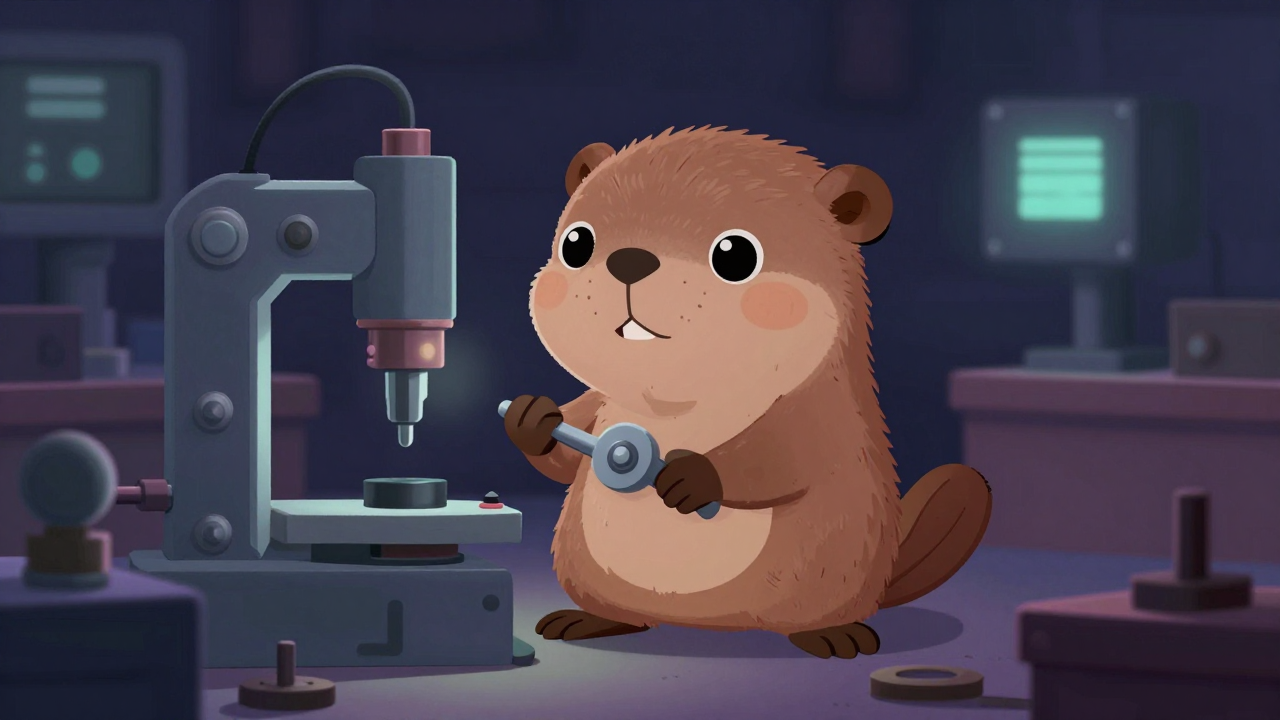 취부사 직업 종사자가 업무를 수행하는 모습