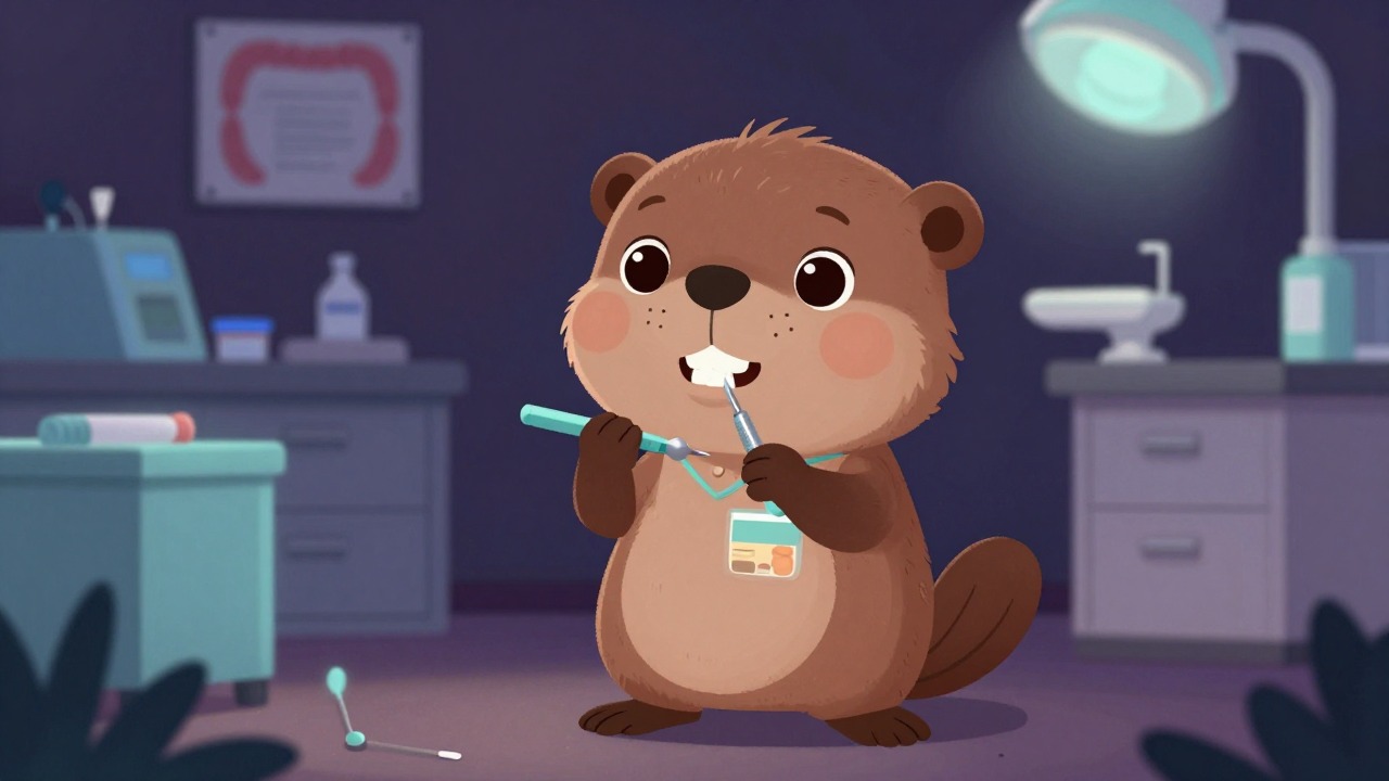 치과위생사 직업 종사자가 업무를 수행하는 모습