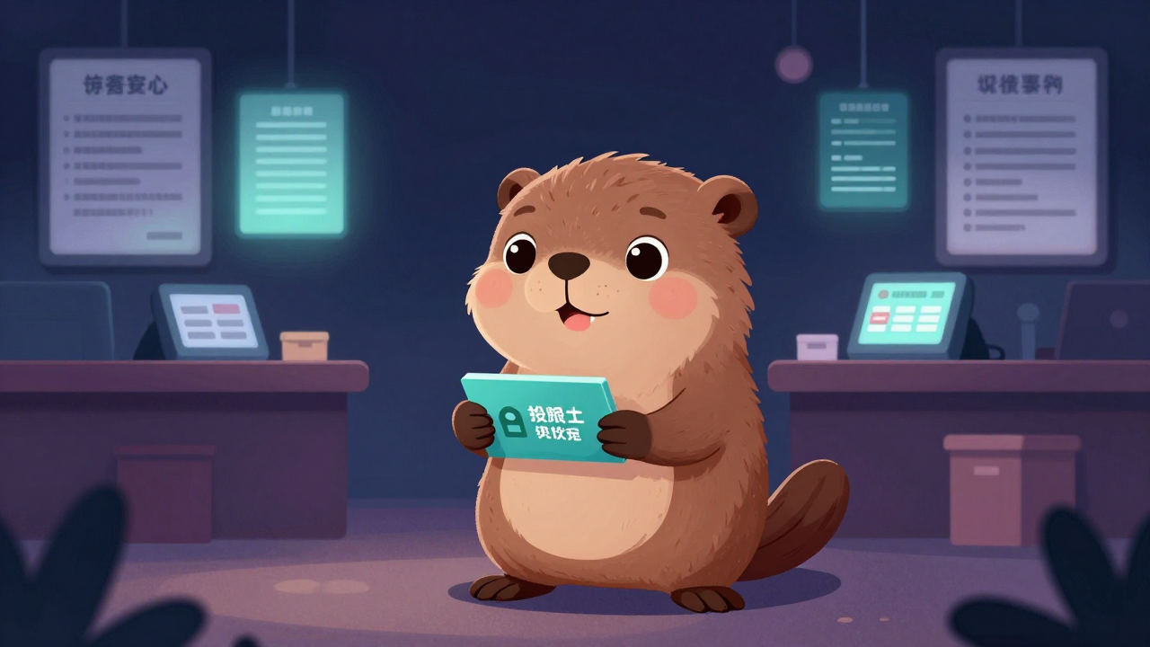 카드판촉사무원 직업 종사자가 업무를 수행하는 모습