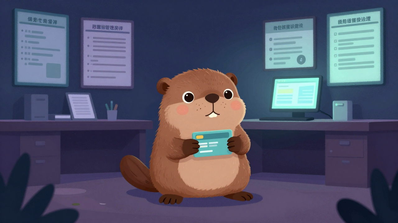 카드회원사후관리원 직업 종사자가 업무를 수행하는 모습