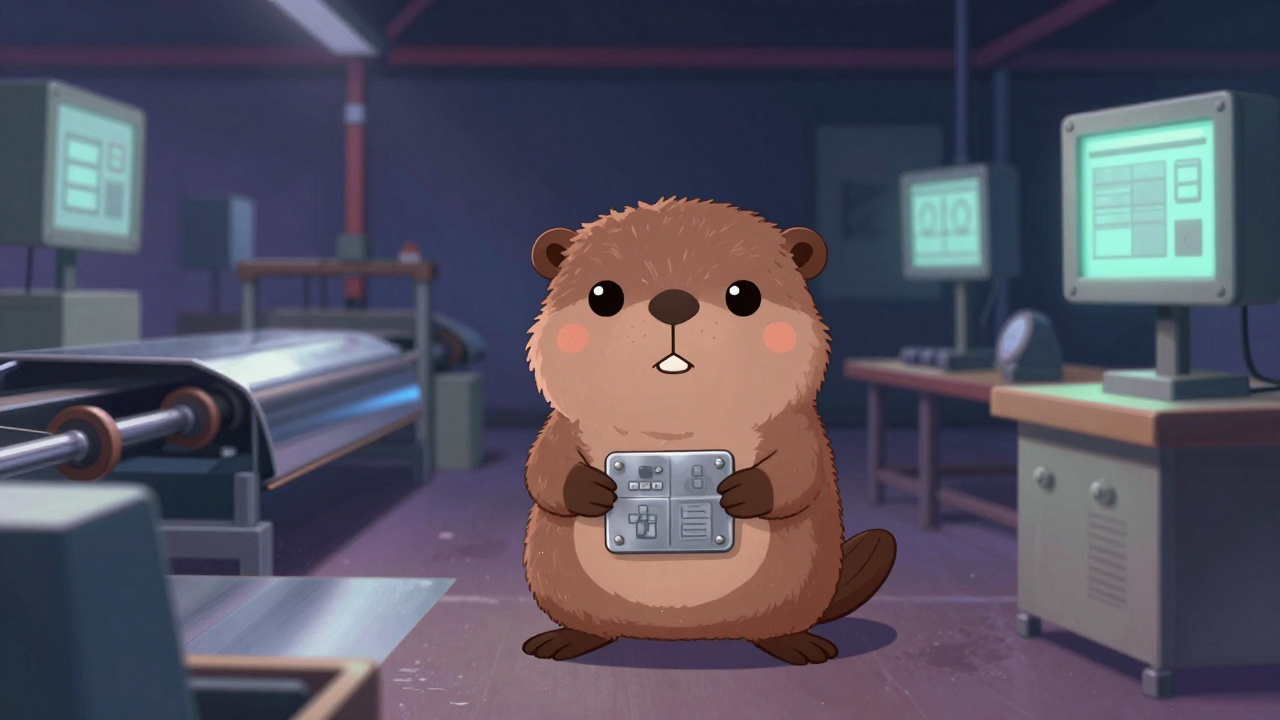 칼라강판제조반장 직업 종사자가 업무를 수행하는 모습